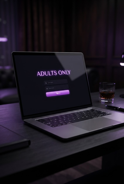 Abstract illustration representing diverse adult entertainment industry sectors.